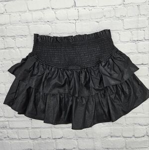 Black Mini Ruffled the impeccable pig Skort